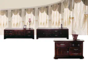 Model Vienna – clean-lined cabinets with many drawers, forged details, painting or rush panels, photo 2
